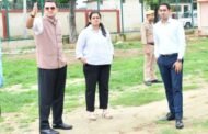 डीएम व एसएसपी ने स्पोर्ट्स स्टेडियम का किया निरीक्षण