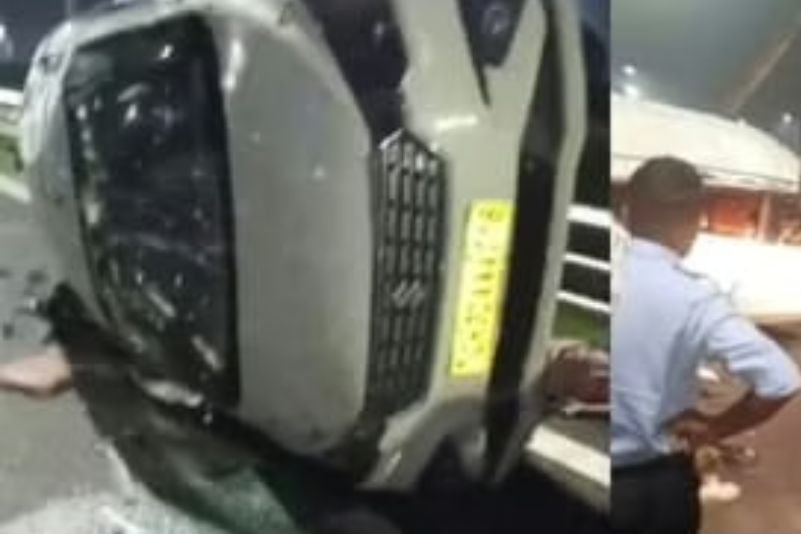 गंगा एक्सप्रेसवे पर दर्दनाक हादसा, कार पलटने से तीन की मौत, छह घायल